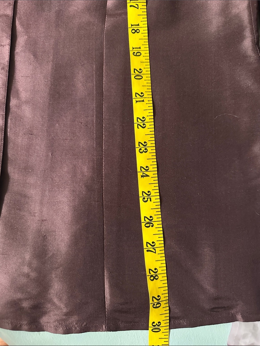 Chico's Satin Silk Hidden Button-Down Shirt Deep Burgundy Women’s L (2) - Picture 6 of 6